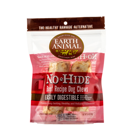 Earth Animal No-Hide Rolls Beef Recipe Small Dog Chews
