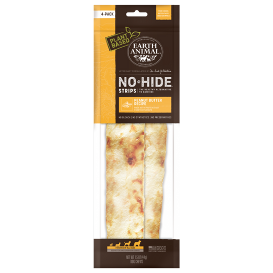 Earth Animal No-Hide Strips Peanut Butter Recipe Dog Treat