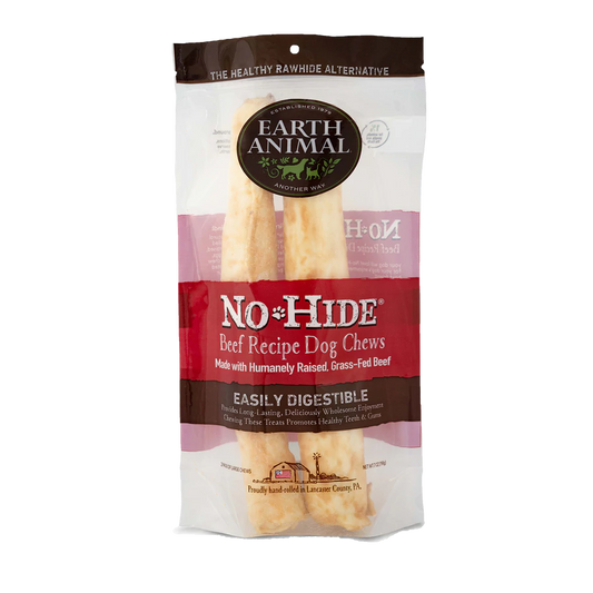 Earth Animal No-Hide Rolls Beef Recipe Large Dog Chews