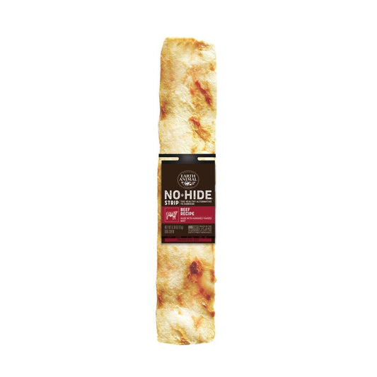 Earth Animal, No-Hide Beef Chew Strip Dog Treat