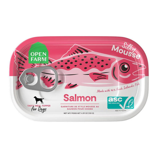 Open Farm Salmon Silky Mousse Canned Dog Food Topper