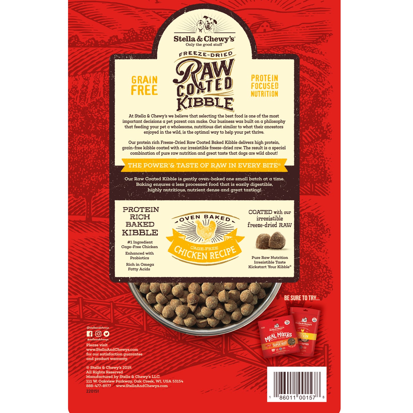 Stella & Chewys Kibble Raw Coated Chicken