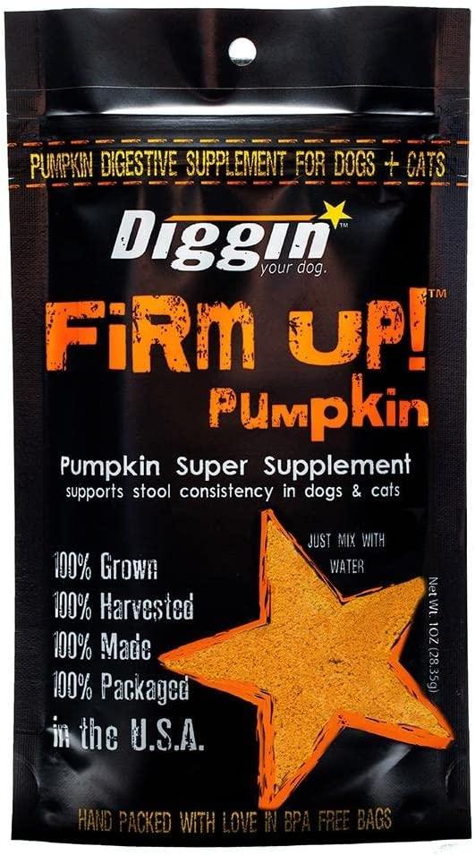 Diggin’ Your Dog, Firm Up Original Pumpkin Super Dog & Cat Supplement