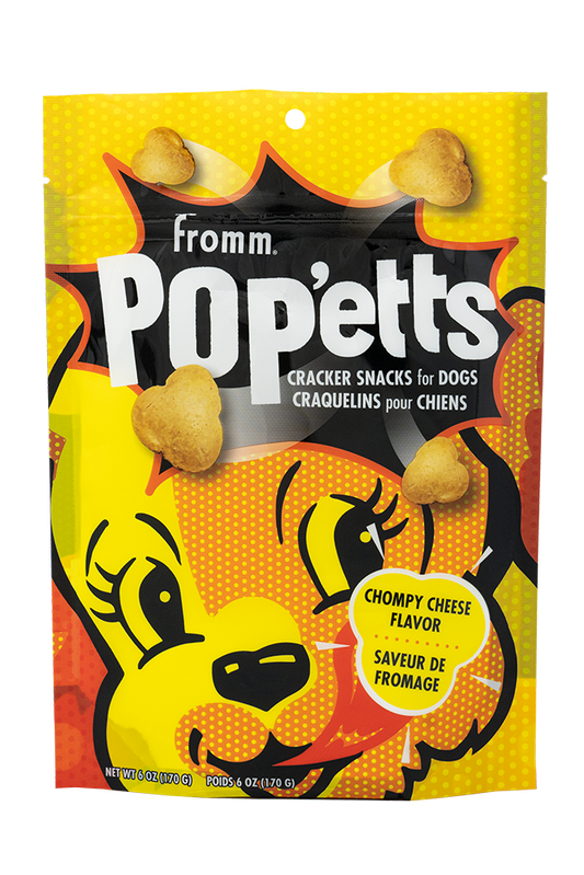 Fromm® Pop'etts Chompy Cheese Flavor Cracker Snacks for Dogs