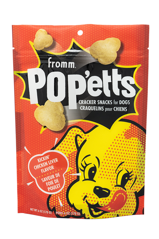 Fromm® Pop'etts Kickin' Chicken Liver Flavor Cracker Snacks for Dogs