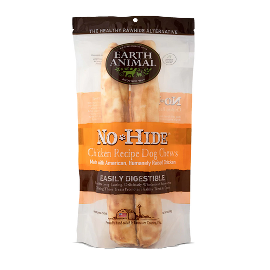 Earth Animal No-Hide Rolls Chicken Recipe Large Dog Chews