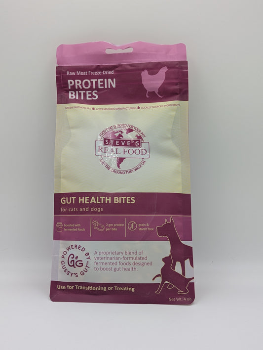 Steve's FREEZE-DRIED CHICKEN Protein Bites Dog & Cat 4oz Single Bag