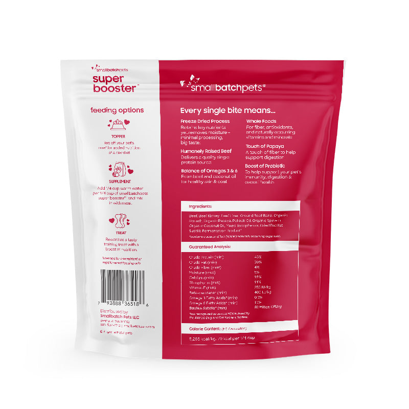 Smallbatch Super Boosters Freezedried Beef Bites