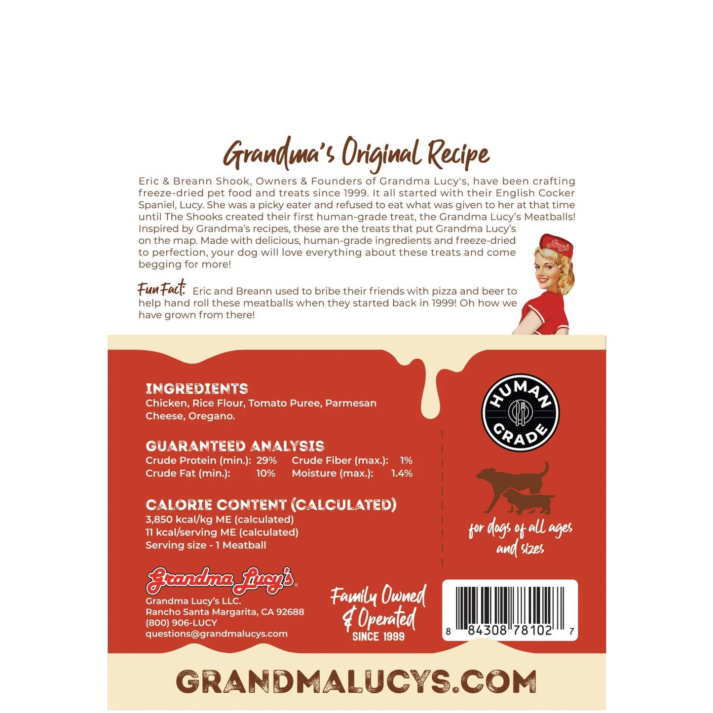 Grandma Lucy's Freeze-Dried Freeze-Dried Meatballs - Chicken Parmesan