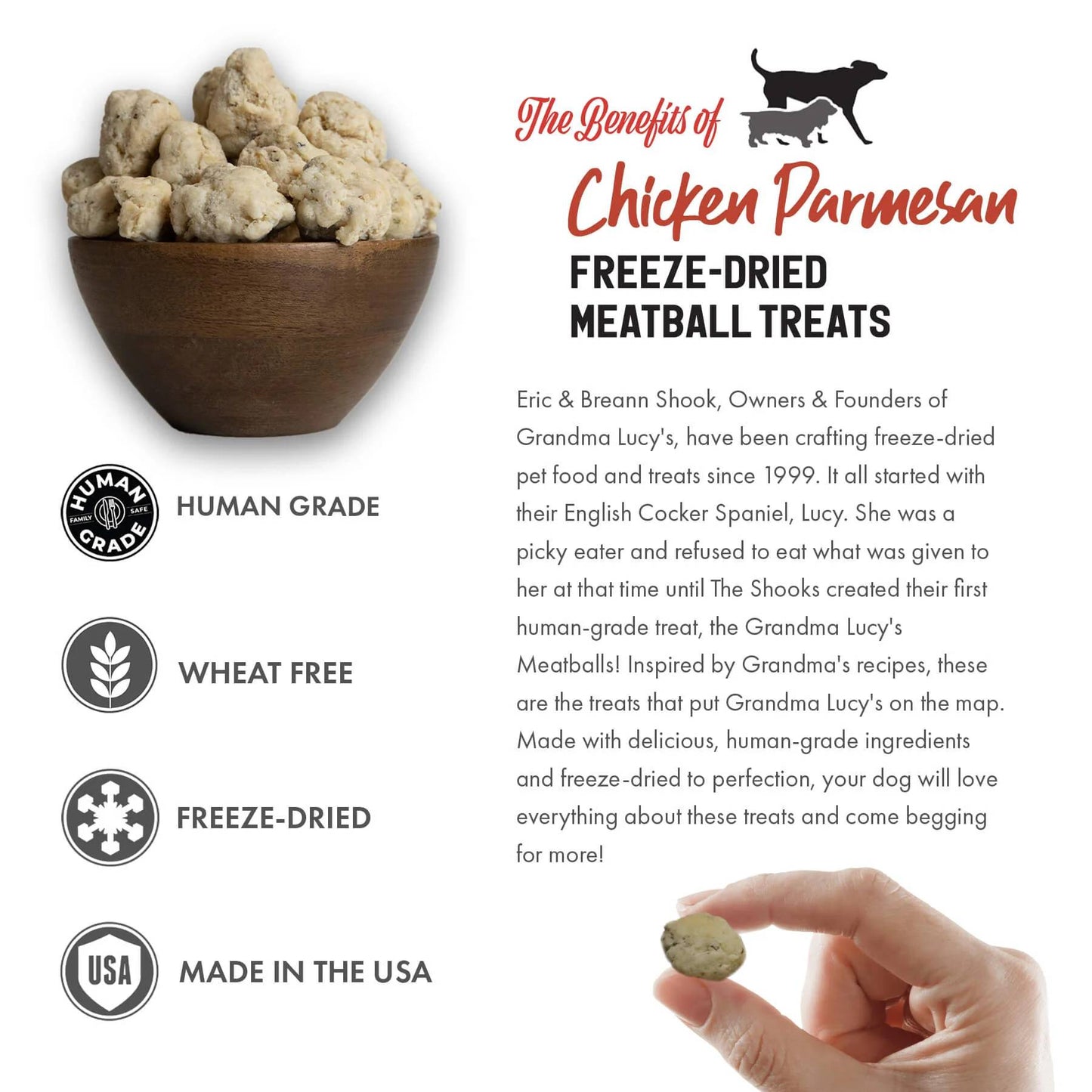 Grandma Lucy's Freeze-Dried Freeze-Dried Meatballs - Chicken Parmesan