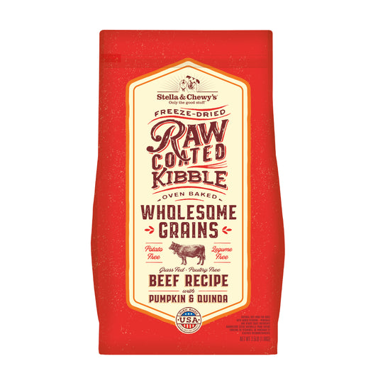 Stella & Chewy's Raw Coated Kibble Wholesome Grains Beef Recipe Dry Dog Food