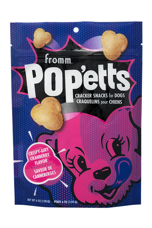 Fromm® Pop'etts Crispy-Airy Cranberry Flavor Cracker Snacks for Dogs