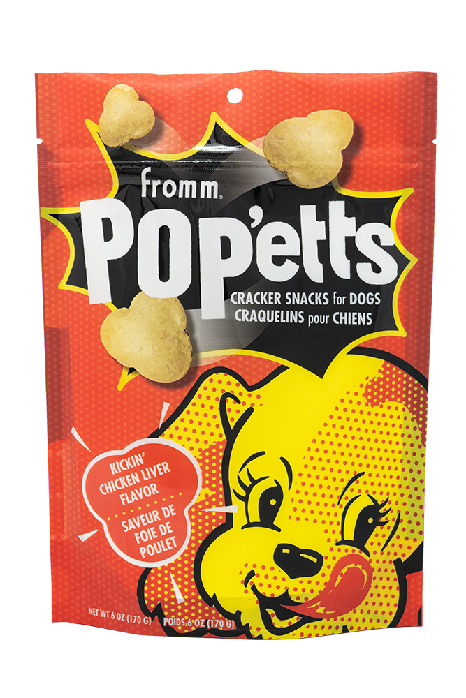 Fromm® Pop'etts Kickin' Chicken Liver Flavor Cracker Snacks for Dogs